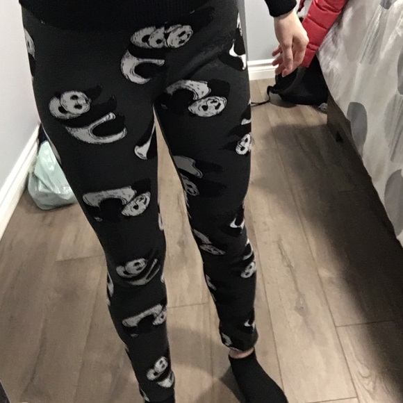 Just Cozy Pants - Fluffy panda-animal leggings XS/S